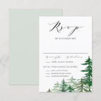 Romantische Winterhochzeit im Wasserfarbenwald
