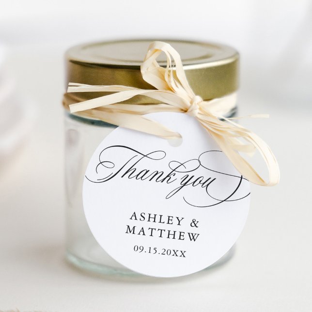 Romantische Wirble Kalligraphie Hochzeit Vielen Da Geschenkanhänger (Von Creator hochgeladen)