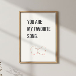 Romantische Zitat-Wandkunst, Minimalistische Liebe Poster