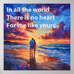 Romantische Zitate zum Valentinstag Poster