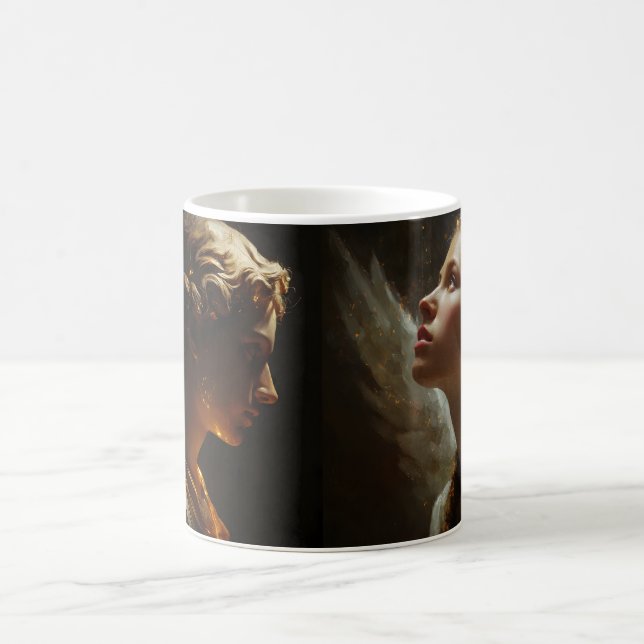 Romantische zwei Engel Kaffeetasse (Mittel)