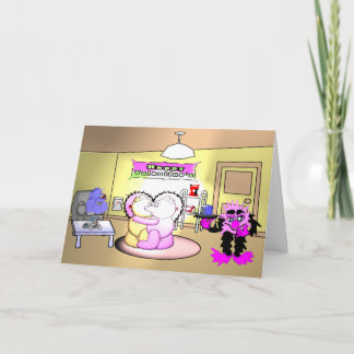 Romantischer Abend Feiertagskarte