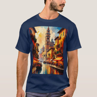 Romantischer Abend im Venezianischen Kanal T-Shirt