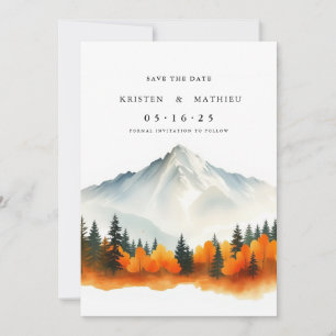 Romantischer Berg Save The Date