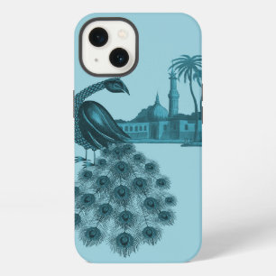 Romantischer blauer Pfau iPhone Hülle