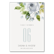 ROMANTISCHER, BLAUER WASSERFARBTISCH