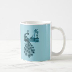 Romantischer Blaupfau Tasse