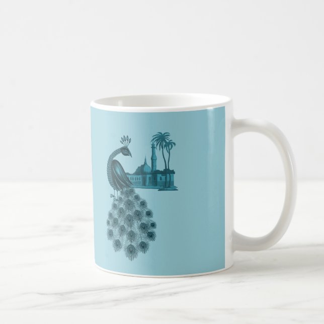 Romantischer Blaupfau Tasse (Rechts)