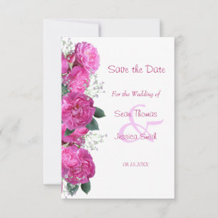 Romantischer Blumenstrauß Hochzeit Termin vormerke Save The Date