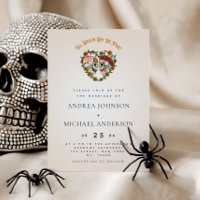 Romantischer Blumenzucker Skull Dia de Los Muertos