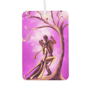 Romantischer Couple Dance under Midnight Tree Autolufterfrischer