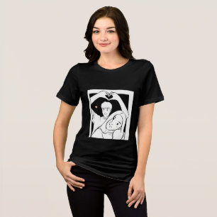 Romantischer Couple Illustration T - Shirt - Niedl