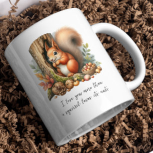 Romantischer Eichhörnchen-Becher – Lustiger Liebes Kaffeetasse