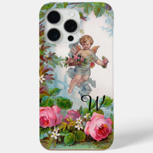 ROMANTISCHER ENGEL Sammelt rosa Rosen und Blumen iPhone 15 Pro Max Hülle