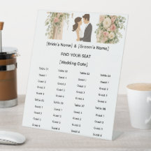 Romantischer Floraler Hochzeits-Sitzplan