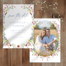 Romantischer Frühlings-Wildblumengarten-Hochzeitsf