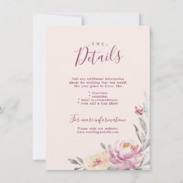 Romantischer Garten Blumenzwiebelkarte Einladung