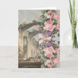 Romantischer Garten - Grußkarte Feiertagskarte