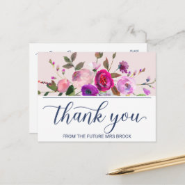 Romantischer Garten Vielen Dank Postkarte