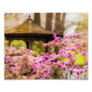 Romantischer Gazebo Fotodruck