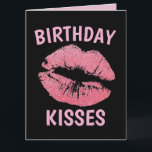 ROMANTISCHER GEBURTSTAG FÜR HUSBAND BOYFRIEND GREE KARTE<br><div class="desc">BIRTHDAY KISSES GREETING CARD</div>