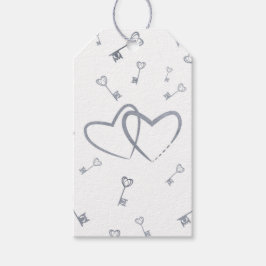 Romantischer Geschenktag mit Silver Hearts & Keys Geschenkanhänger