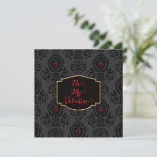 Romantischer Goth Valentinstag Karte