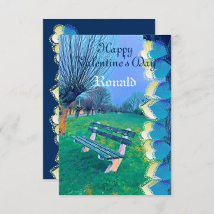 Romantischer Happy Valentine Sweeping Heart Waterc