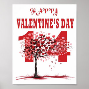 Romantischer Happy Valentine's Day MASI - Museo d' Poster