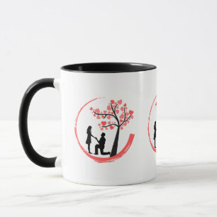 Romantischer Heiratsantrag-Moment Tasse