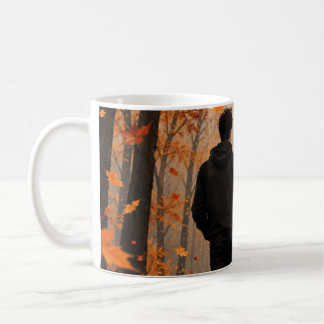 Romantischer Herbst-Paar-Becher | Herbstwald-Paar Kaffeetasse