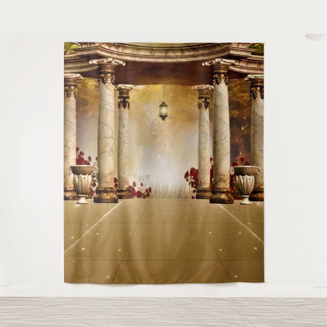 Romantischer Hintergrund Wandteppich (Vorderseite)