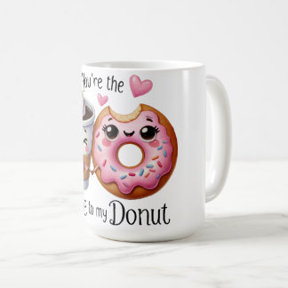 Romantischer Kaffee und Donut-Tasse Kaffeetasse