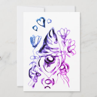 Romantischer kleiner Gnome Feiertagskarte