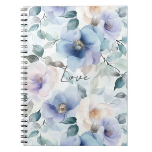 Romantischer Lila Lavendel Blauer Creme Notizblock
