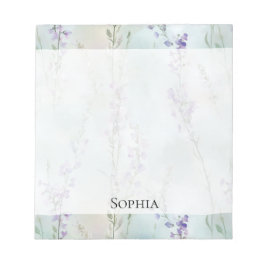 Romantischer Lila Lavendel Notizblock