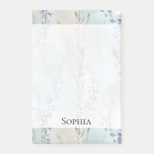 Romantischer Lila Lavendel Post-it Klebezettel