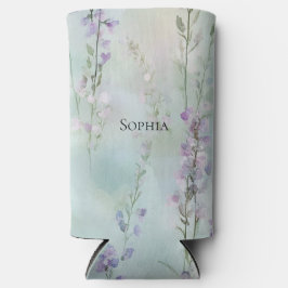 Romantischer Lila Lavendel Selters Dosenkühler