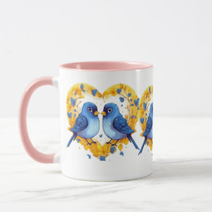 Romantischer Love Birds Cup Tasse