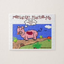 "Romantischer Macho Pig" Puzzle von Blue Beach Son
