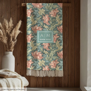 Romantischer Morris-Stil Pimpernel personalisiert Fleecedecke