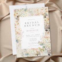 Romantischer neutraler Vintage-Hortensien-Hochzeit