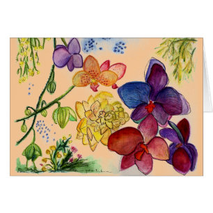 Romantischer Orchideen-Blumenstrauß