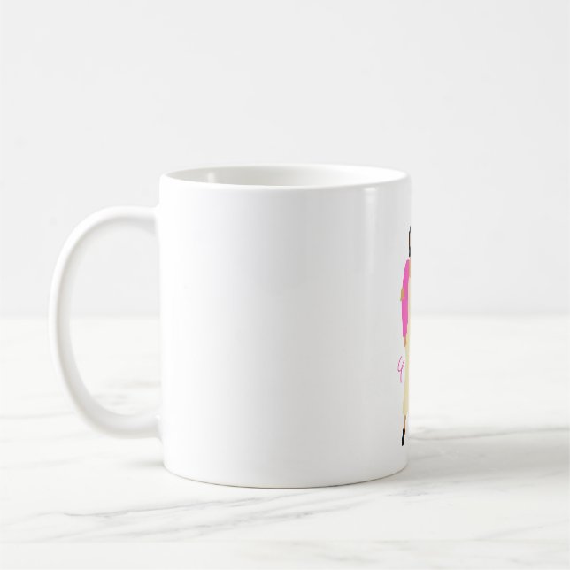 Romantischer Paarbecher | Eleganter Liebeskaffeebe Kaffeetasse (Links)