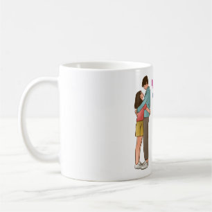 Romantischer Paarliebesbecher Kaffeetasse