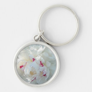 Romantischer Peony Schlüsselanhänger