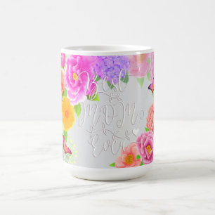 Romantischer Pfingstrosengarten Beste Mutter Grau Kaffeetasse