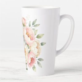 Romantischer Pfingstrosenstrauß mit Diamantring Milchtasse