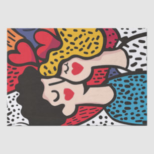 Romantischer Pop Kunst, Dichtung und Musik Seidenpapier