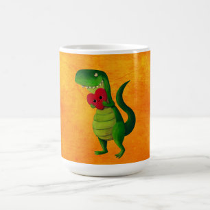 Romantischer RAWR Dinosaurier Tasse